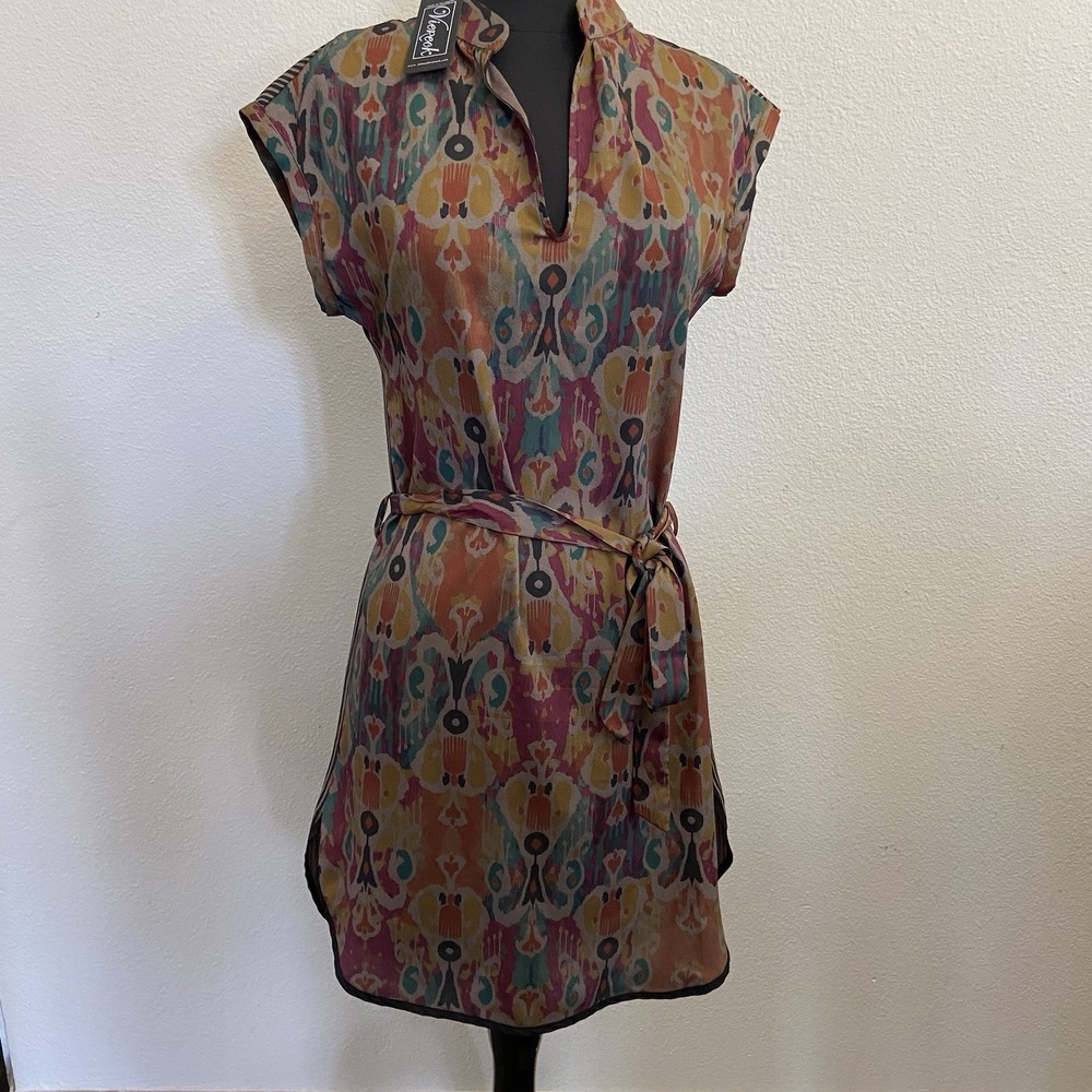 Viereck Women's Sandrine Shift Multicolor Geometric‎ Print Dress Size XS NEW
